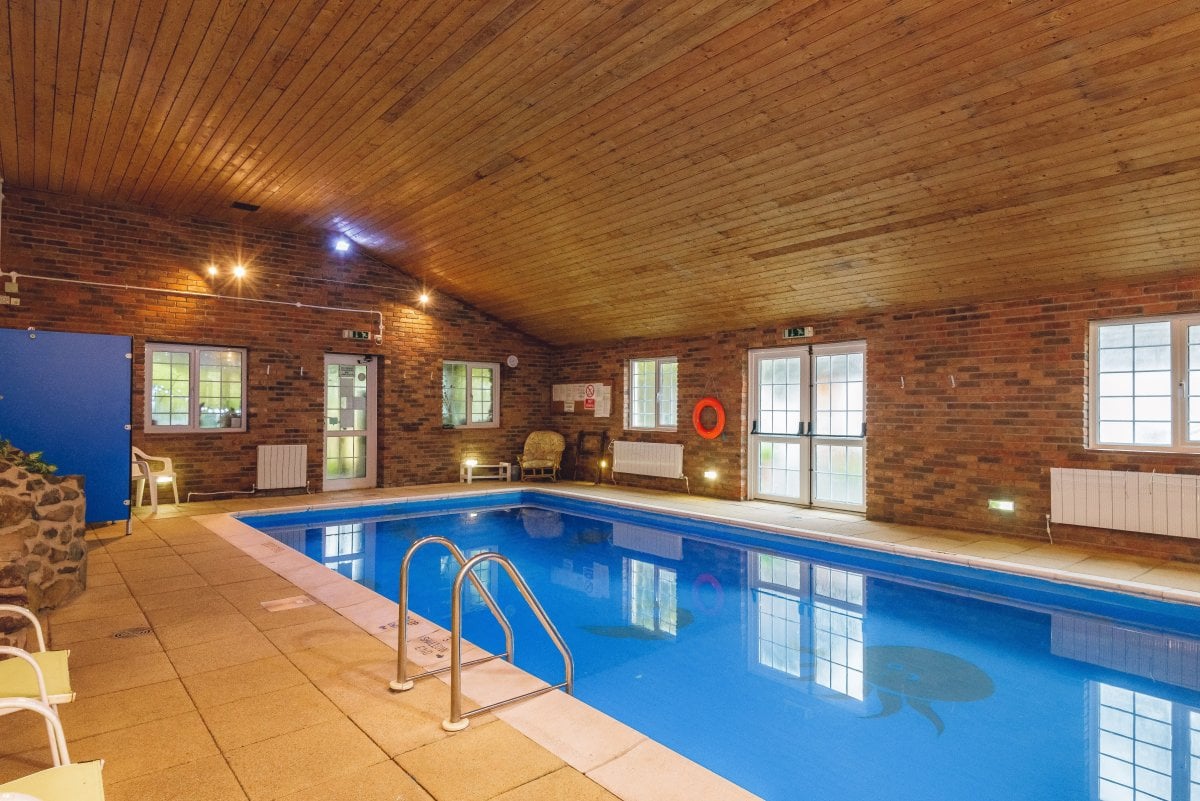 Lovely heated indoor pool - for your party alone!